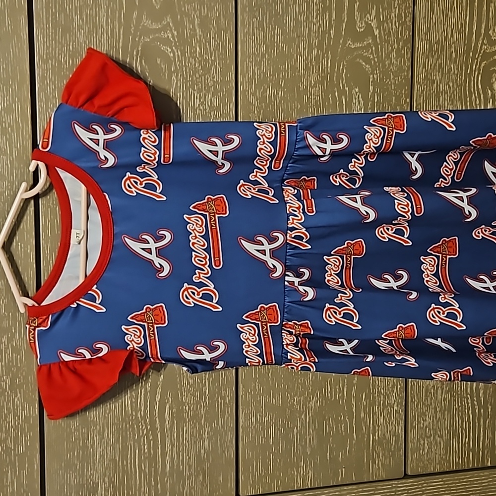 Girls Atlanta Braves dress
